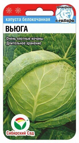 Капуста белокочанная Вьюга 0,3гр (Сиб сад)
