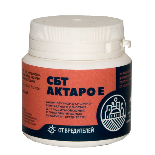 Актаро Е 30г от совки паутинный клещ (СБТ)(70шт)