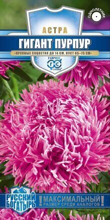 Астра Гигант Пурпур Русский богатырь однолетник 0,05г (Гавриш)