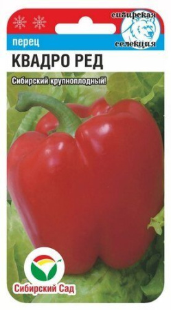 Перец КВАДРО РЕД 15шт (Сиб сад)