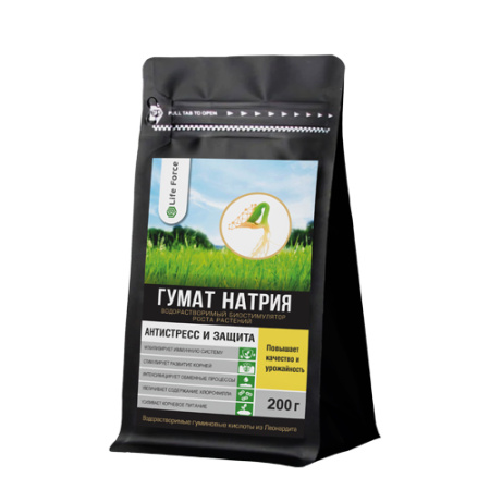 Гумат НАТРИЯ 0,2кг (Лайф Форс)(80шт)