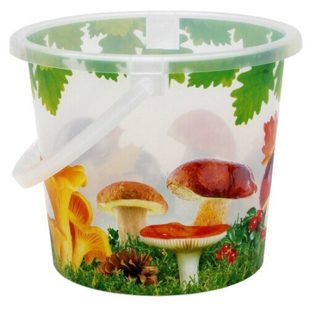 Ведро 5л пласт Грибная поляна (ВМС)(10шт) 